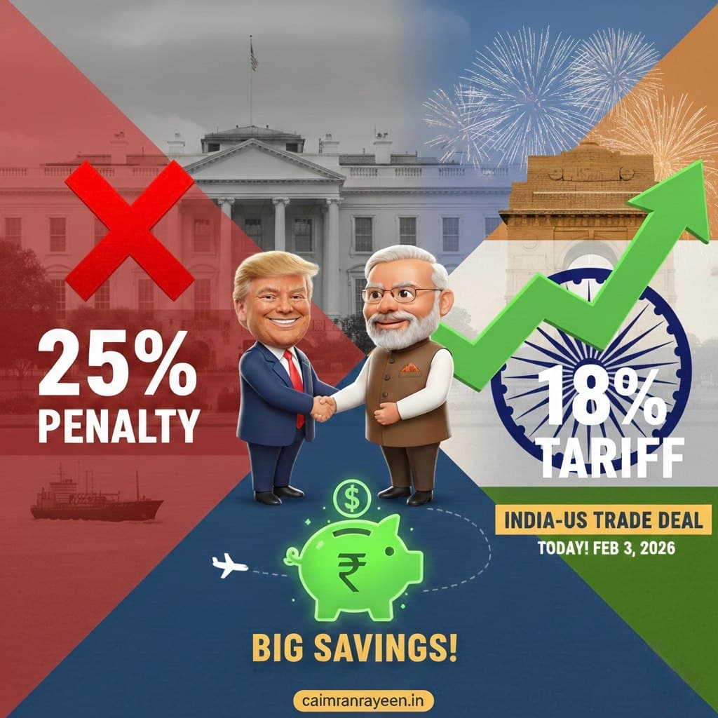 US-India Trade Deal: Tariffs Slashed from 50% to 18% Overnight!